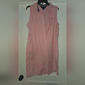 Tommy Hilfiger Red Gingham Midi Dress